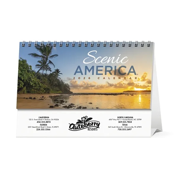 Scenic America® Desk Tent Calendar... from ASI 40480 Koozie Group / HotLine®