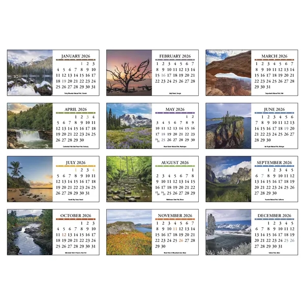 Scenic America® Desk Tent Calendar... from ASI 40480 Koozie Group / HotLine®