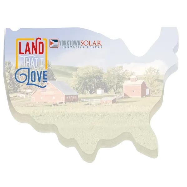 Souvenir® Sticky Note™ 4" x 3" Die Cut Pad, 25 sheet... from ASI 40480 Koozie Group