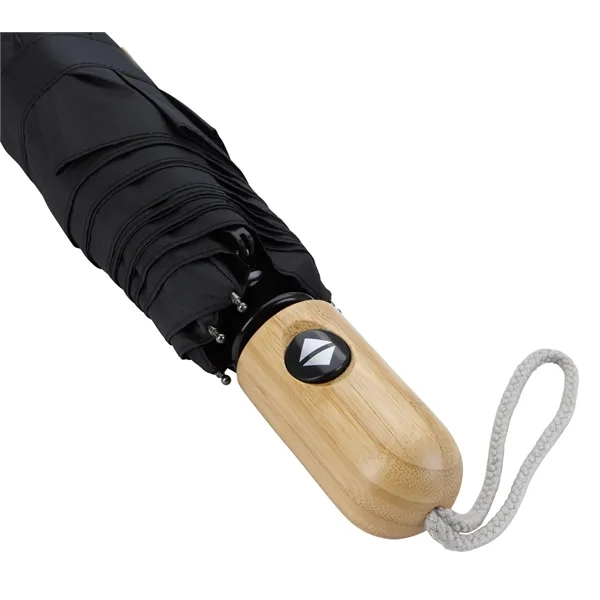 Shed Rain™ 42" RPET Bamboo-Handled Auto-Open/Close Compac...... from ASI 40480 Koozie Group