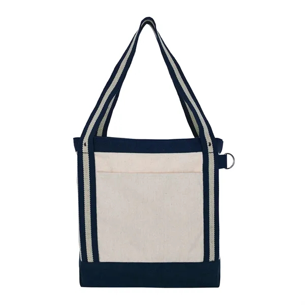 V Natural Striped Recycled Cotton Boat Tote... from ASI 40480 Koozie Group