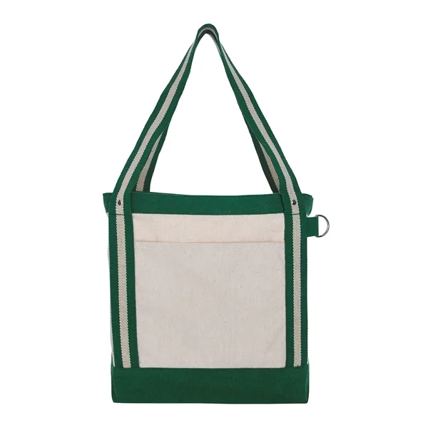 V Natural Striped Recycled Cotton Boat Tote... from ASI 40480 Koozie Group