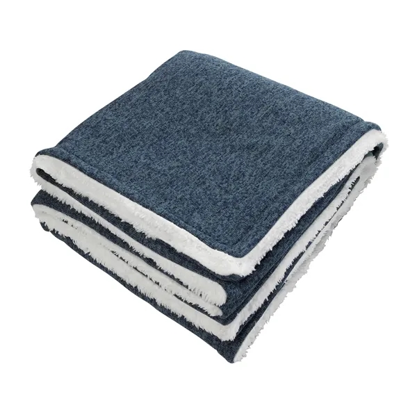 Sherpa-Backed Heathered Blanket... from ASI 40480 Koozie Group