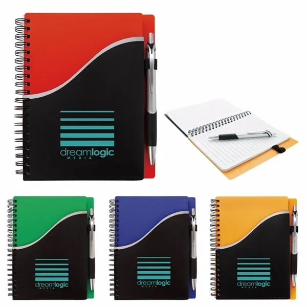 Pitch Notebook with Jive Pen... from ASI 40480 Koozie Group / Norwood