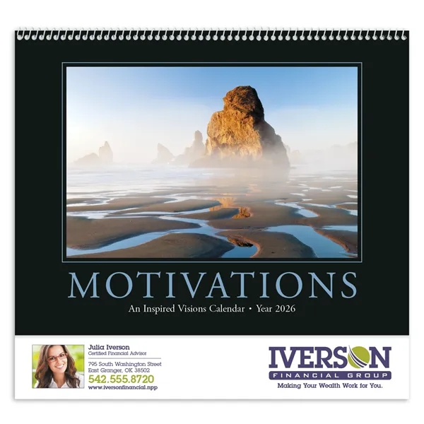 11 x 19 2024 Motivations calendar on 70# glossy paper with... from ASI 40480 Koozie Group / Norwood Triumph Calendar