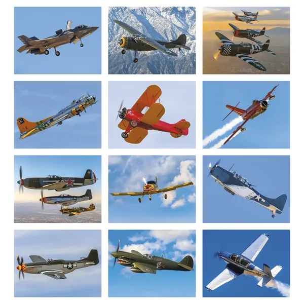 11 x 19 2024 Planes calendar on 70# paper glossy paper... from ASI 40480 Koozie Group / Norwood Triumph Calendar