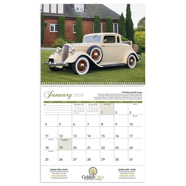 Antique Cars... from ASI 40480 Koozie Group / Norwood Triumph Calendar