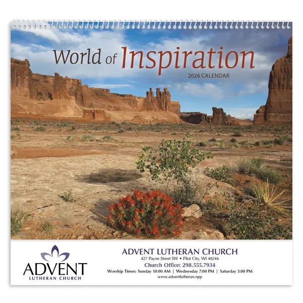 World of Inspiration... from ASI 40480 Koozie Group / Norwood Triumph Calendar