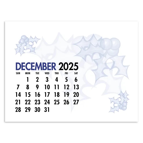 6" x 5" 2024 stand-up desk calendar on 43 pt mount... from ASI 40480 Koozie Group / Norwood Triumph Calendar