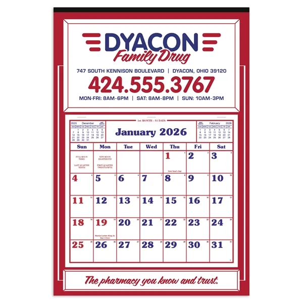 Apron Calendar... from ASI 40480 Koozie Group