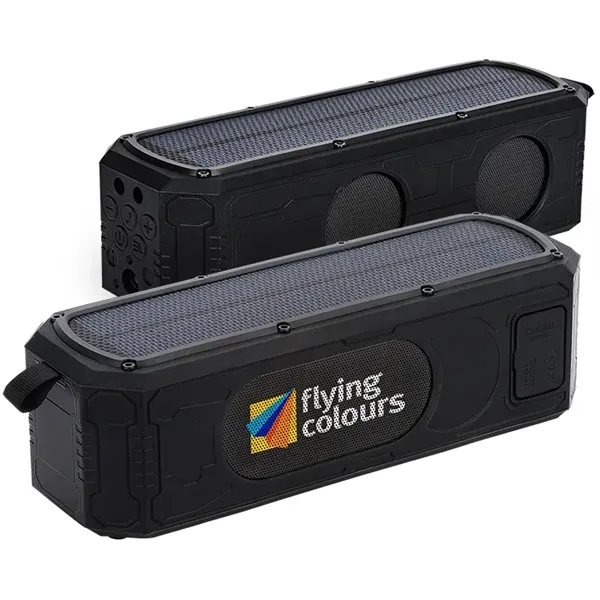 9W Solar Waterproof Bluetooth® Speaker/Power Bank... from ASI 89320 Starline USA Inc