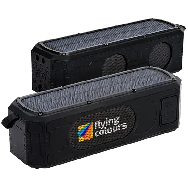 9W Solar Waterproof Bluetooth® Speaker/Power Bank... from ASI 89320 Starline USA Inc