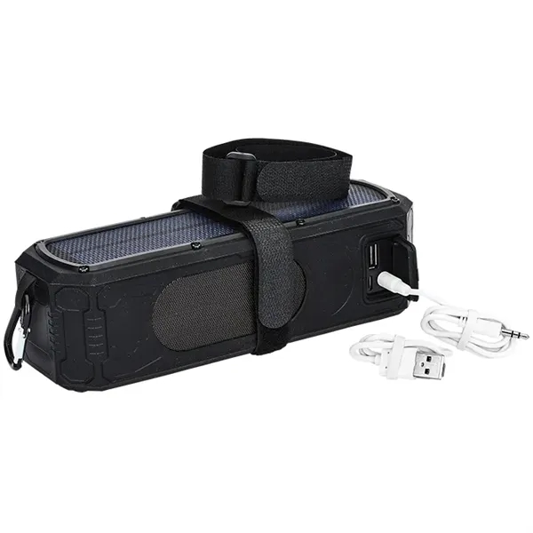 9W Solar Waterproof Bluetooth® Speaker/Power Bank... from ASI 89320 Starline USA Inc