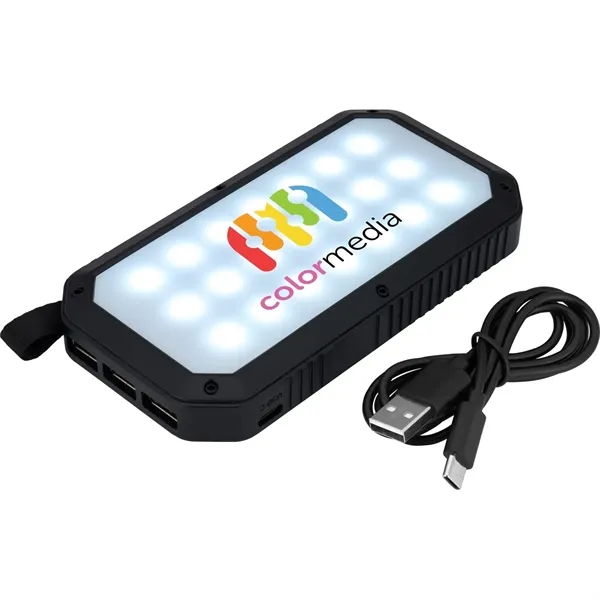 Trio Port Solar Charge LED Power Bank 8,000mAh... from ASI 89320 Starline USA Inc