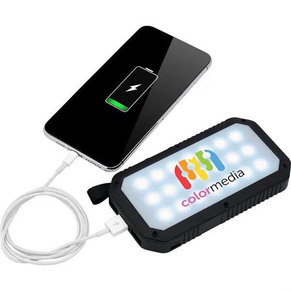 Trio Port Solar Charge LED Power Bank 8,000mAh... from ASI 89320 Starline USA Inc