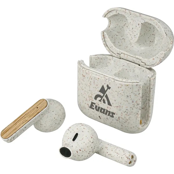 EarthTrendz™ Wheat Straw & Bamboo Earbuds & Case... from ASI 89320 Starline USA Inc
