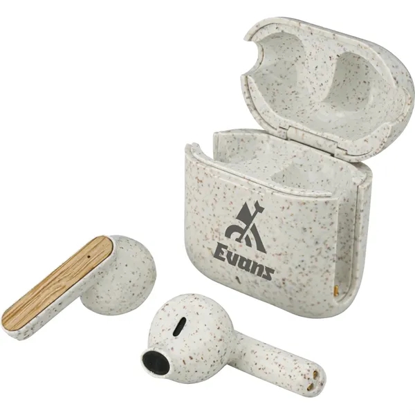 EarthTrendz™ Wheat Straw & Bamboo Earbuds & Case... from ASI 89320 Starline USA Inc