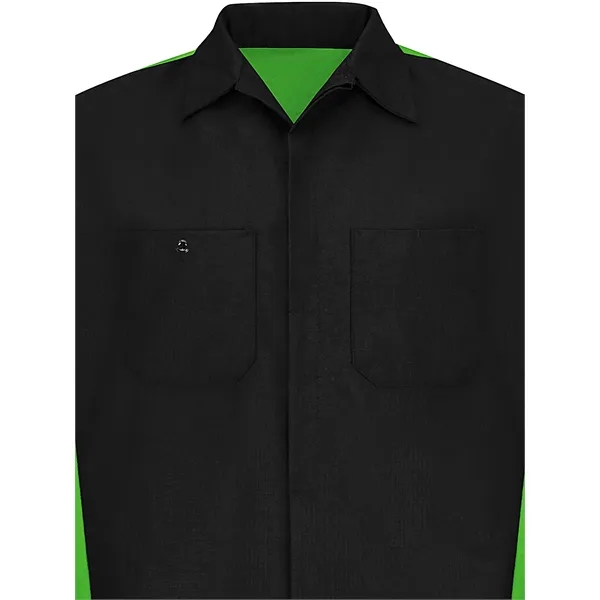 Red Kap Men's Short Sleeve Two-Tone Crew Shirt... from ASI 86018 Scrub Authority