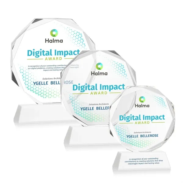 Acadian VividPrint™ Award on Newhaven Base - White... from ASI 84592 St Regis Group / St Regis