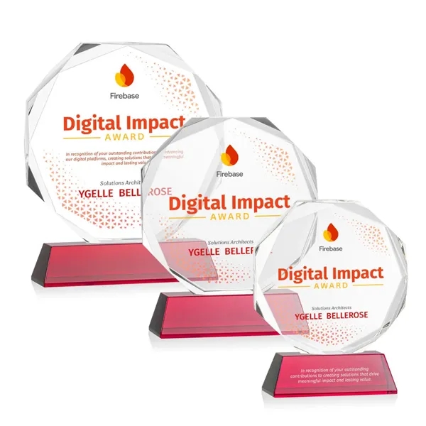 Acadian VividPrint™ Award on Newhaven Base - Red... from ASI 84592 St Regis Group / St Regis