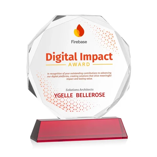 Acadian VividPrint™ Award on Newhaven Base - Red... from ASI 84592 St Regis Group / St Regis