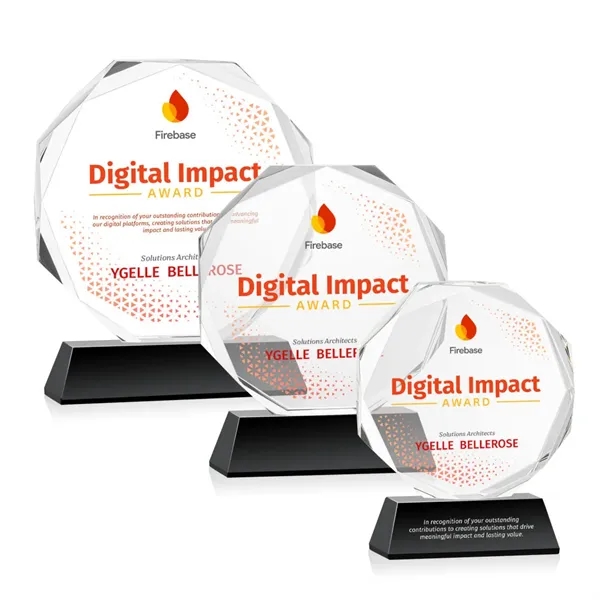 Acadian VividPrint™ Award on Newhaven Base - Black... from ASI 84592 St Regis Group / St Regis