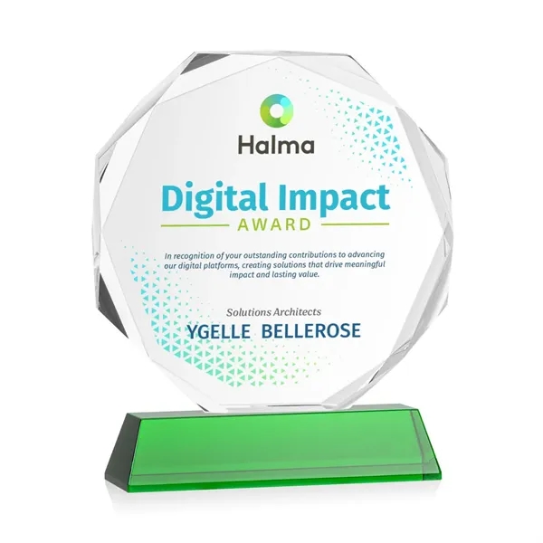 Acadian VividPrint™ Award on Newhaven Base - Green... from ASI 84592 St Regis Group / St Regis