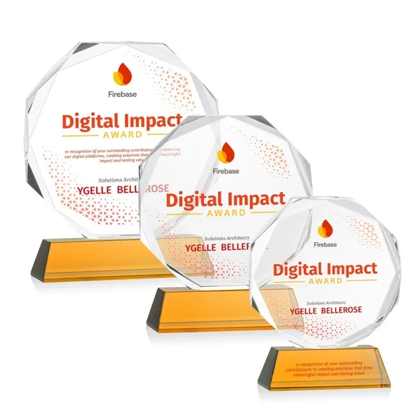 Acadian VividPrint™ Award on Newhaven Base - Amber... from ASI 84592 St Regis Group / St Regis