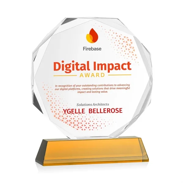 Acadian VividPrint™ Award on Newhaven Base - Amber... from ASI 84592 St Regis Group / St Regis