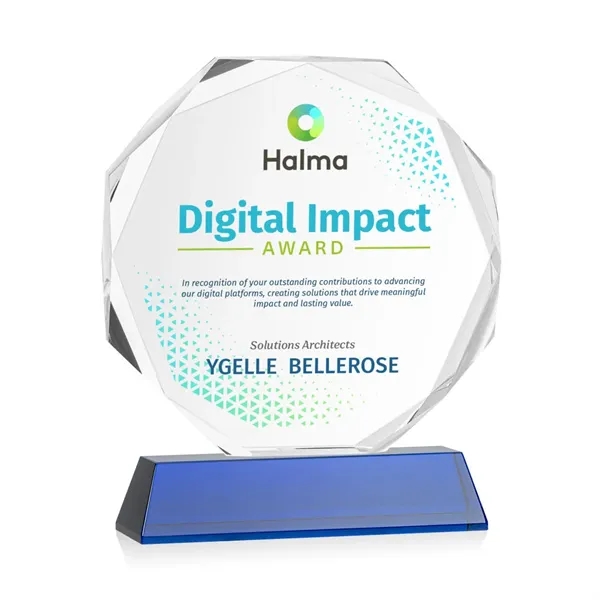 Acadian VividPrint™ Award on Newhaven Base - Blue... from ASI 84592 St Regis Group / St Regis