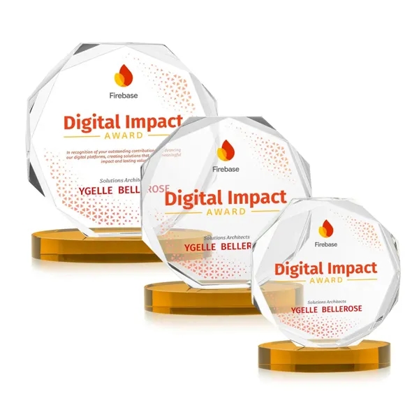 Acadian VividPrint™ Award on Alberton Base - Amber... from ASI 84592 St Regis Group / St Regis