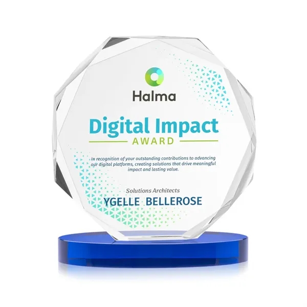 Acadian VividPrint™ Award on Alberton Base - Blue... from ASI 84592 St Regis Group / St Regis