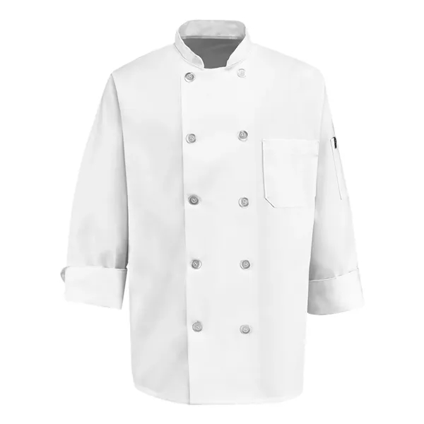 100% Polyester Ten Pearl Button Chef Coat... from ASI 84358 S&S Activewear