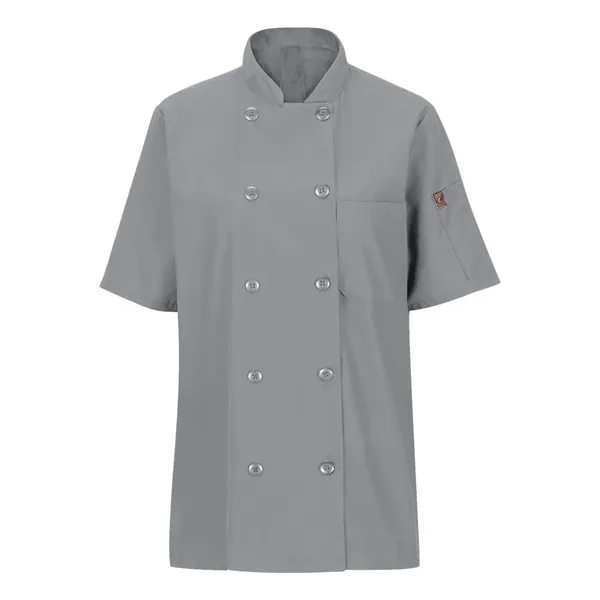 Chef Designs Women's Mimix™ Short Sleeve Chef Coat with O...... from ASI 84358 S&S Activewear