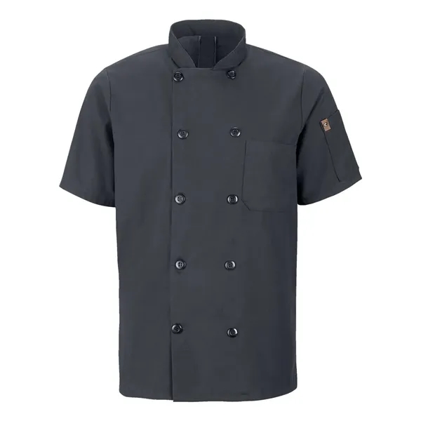 Chef Designs Mimix™ Short Sleeve Chef Coat with OilBlok... from ASI 84358 S&S Activewear