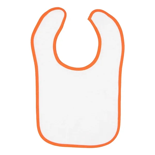 Infant snap bib with contrast-color binding. Blank product.... from ASI 84358 S&S Activewear