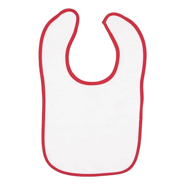 Infant snap bib with contrast-color binding. Blank product.... from ASI 84358 S&S Activewear