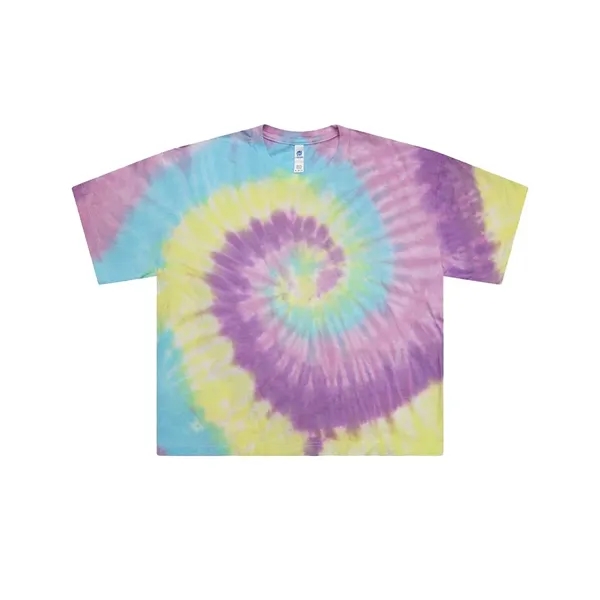 Colortone Women's Tie-Dyed Crop T-Shirt... from ASI 84358 S&S Activewear