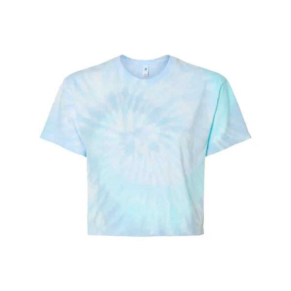 Colortone Women's Tie-Dyed Crop T-Shirt... from ASI 84358 S&S Activewear