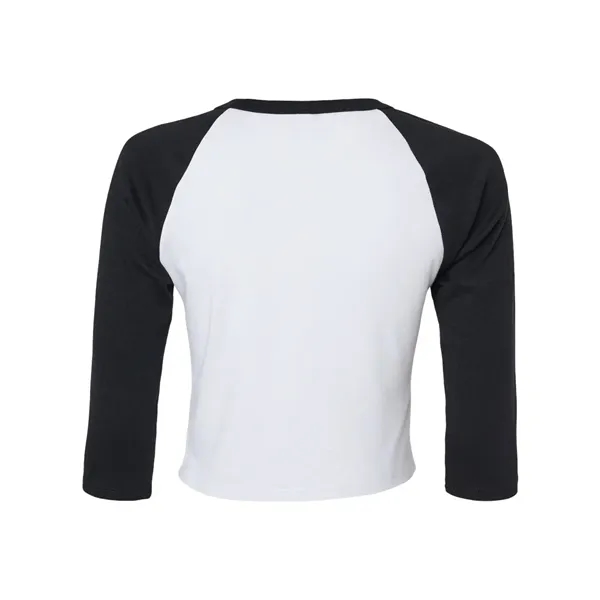 BELLA + CANVAS Women's Micro Rib 3/4 Raglan Sleeve Baby Tee... from ASI 84358 S&S Activewear