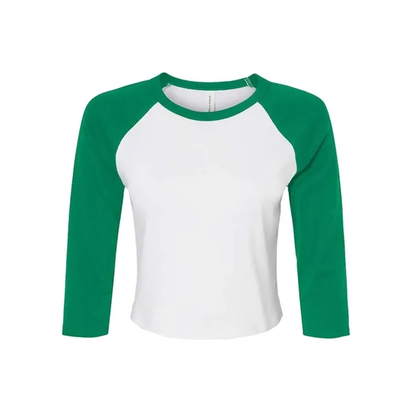BELLA + CANVAS Women's Micro Rib 3/4 Raglan Sleeve Baby Tee... from ASI 84358 S&S Activewear