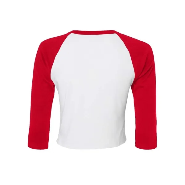 BELLA + CANVAS Women's Micro Rib 3/4 Raglan Sleeve Baby Tee... from ASI 84358 S&S Activewear