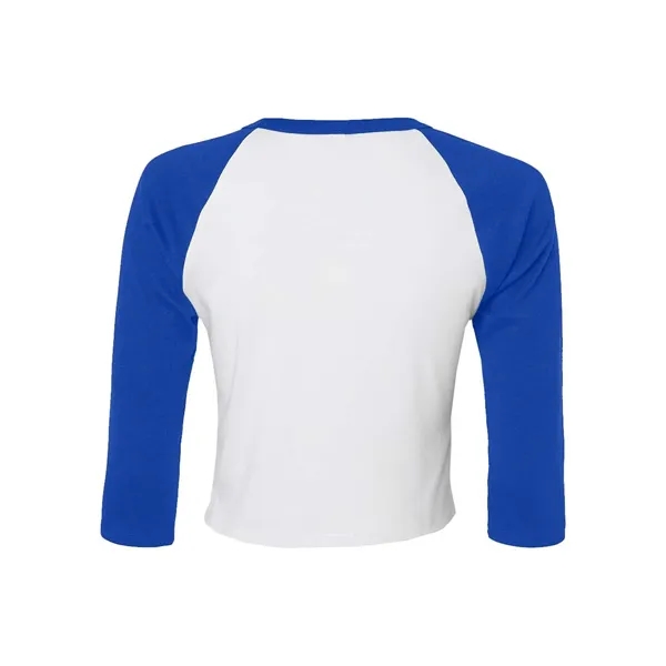 BELLA + CANVAS Women's Micro Rib 3/4 Raglan Sleeve Baby Tee... from ASI 84358 S&S Activewear