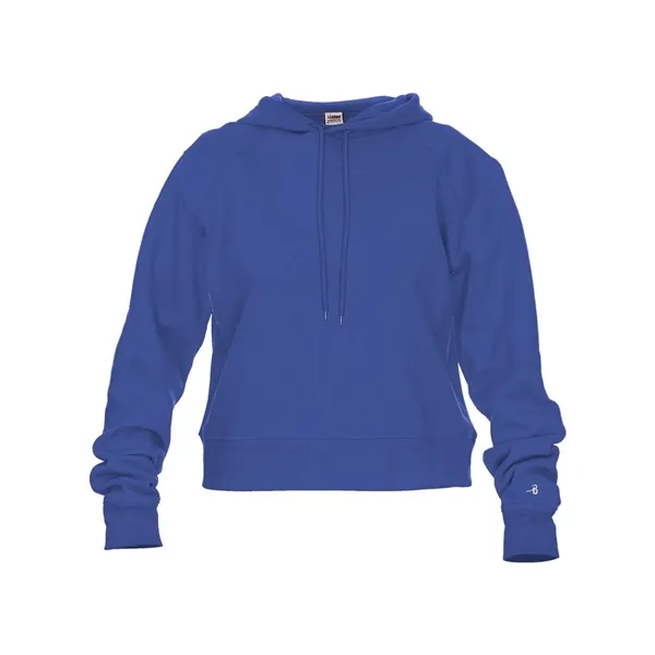 Badger Women's Cropped Hooded Sweatshirt... from ASI 84358 S&S Activewear