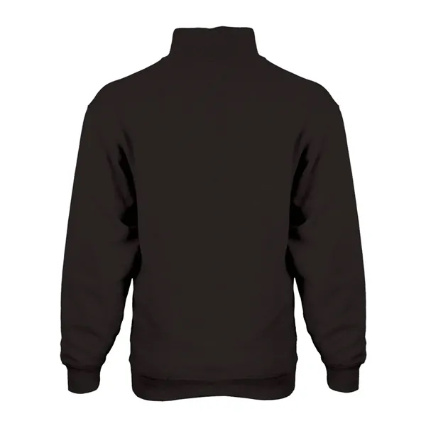 Quarter-zip pullover made of ring-spun cotton/polyester fleece featuring a hidden tunnel... from ASI 84358 S&S Activewear
