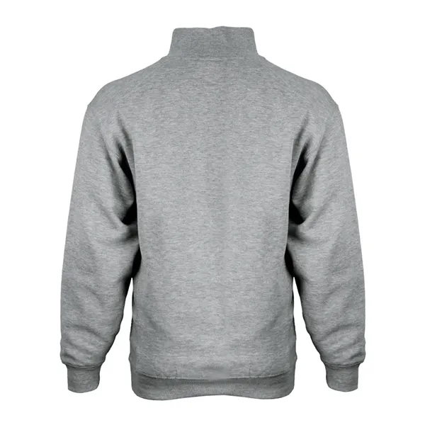 Quarter-zip pullover made of ring-spun cotton/polyester fleece featuring a hidden tunnel... from ASI 84358 S&S Activewear