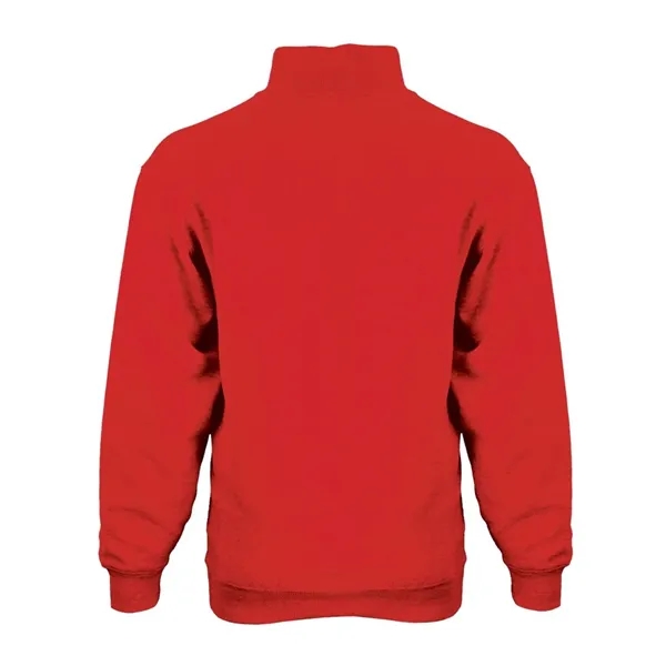 Quarter-zip pullover made of ring-spun cotton/polyester fleece featuring a hidden tunnel... from ASI 84358 S&S Activewear