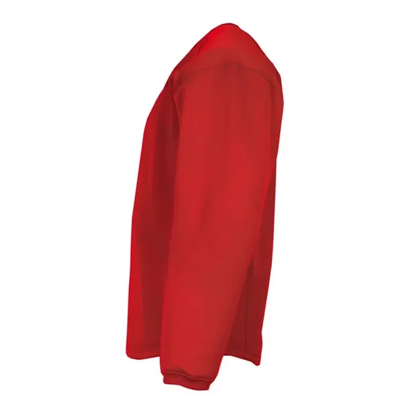 Fleece crewneck sweatshirt with waffle weaves texture... from ASI 84358 S&S Activewear