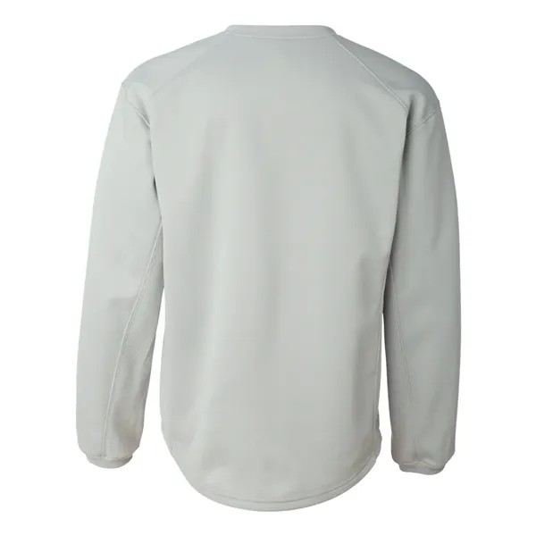 Fleece crewneck sweatshirt with waffle weaves texture... from ASI 84358 S&S Activewear