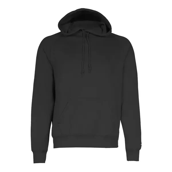 Women's fleece moisture-wicking hoodie with a front pouch featuring a headset... from ASI 84358 S&S Activewear